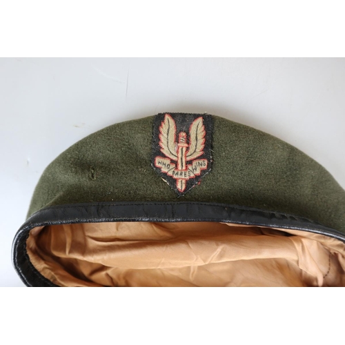 148 - SAS beret with accompanying knife