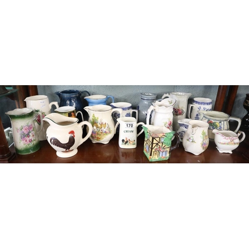 170 - Large collection of jugs