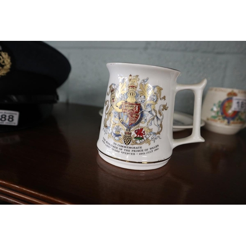 181 - Collection of Royal memorabilia to include a King George V 1911 enamel beaker etc