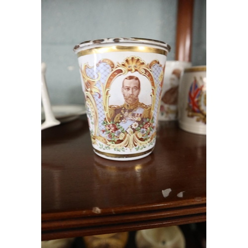 181 - Collection of Royal memorabilia to include a King George V 1911 enamel beaker etc