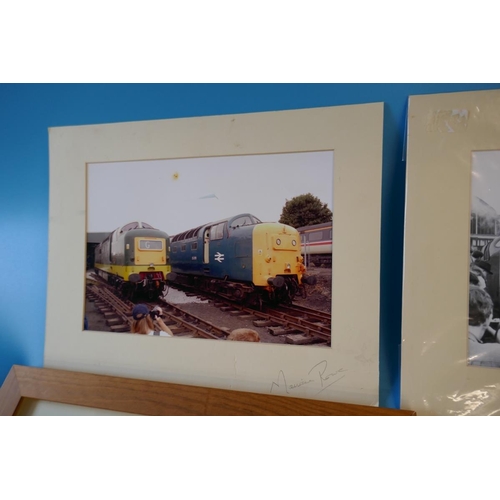 202 - Collection of railway memorabilia to include books, signed photos etc