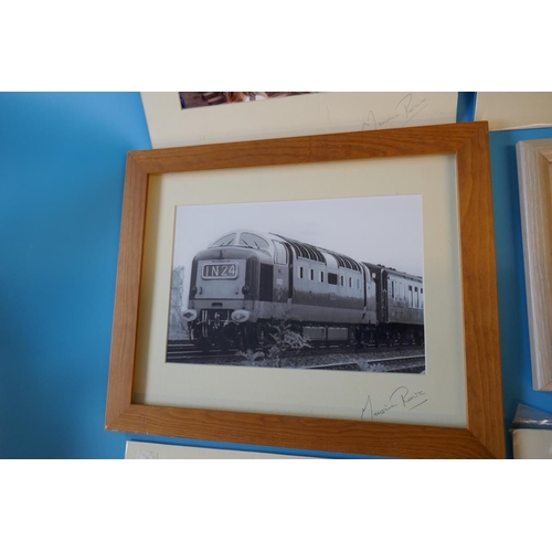 202 - Collection of railway memorabilia to include books, signed photos etc