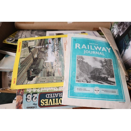 202 - Collection of railway memorabilia to include books, signed photos etc