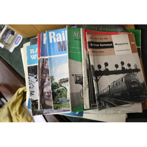 202 - Collection of railway memorabilia to include books, signed photos etc