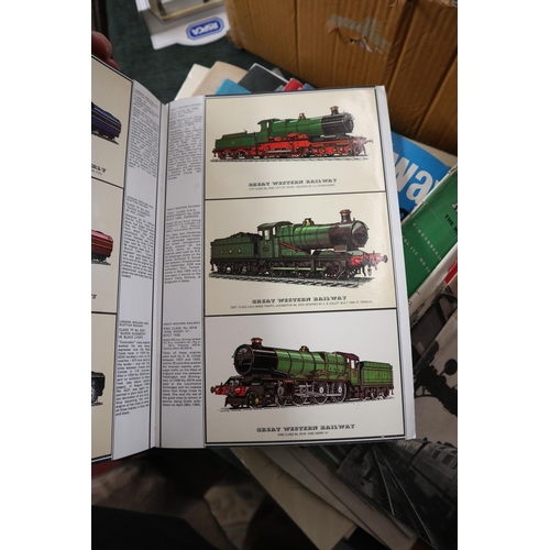 202 - Collection of railway memorabilia to include books, signed photos etc