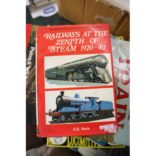 202 - Collection of railway memorabilia to include books, signed photos etc