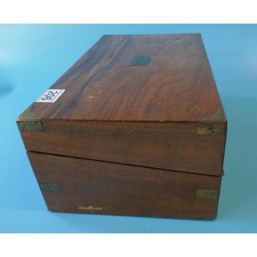 206 - Mahogany writing slope