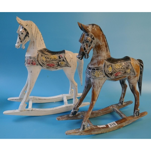 210 - 2 small decorative rocking horses