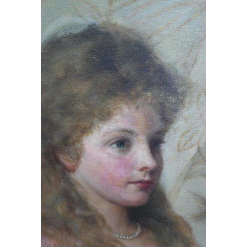 212 - Oil on canvas - Annie Bell 1897 - Approx IS: 41cm x 52cm