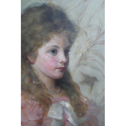 212 - Oil on canvas - Annie Bell 1897 - Approx IS: 41cm x 52cm