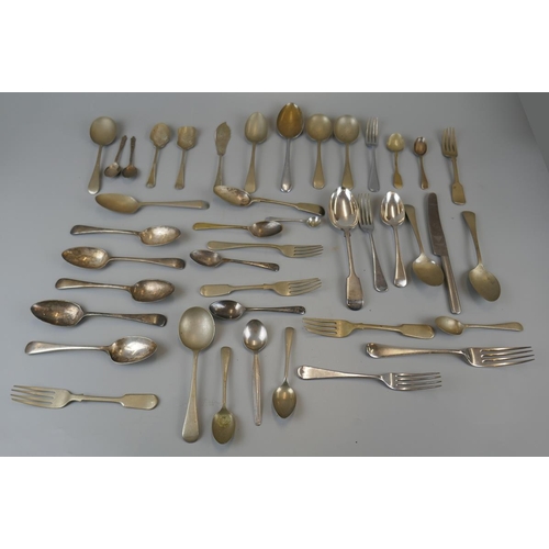 216 - Quantity of silver plate flatware