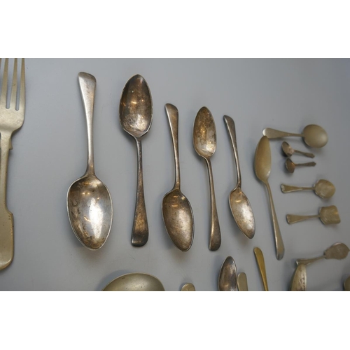 216 - Quantity of silver plate flatware