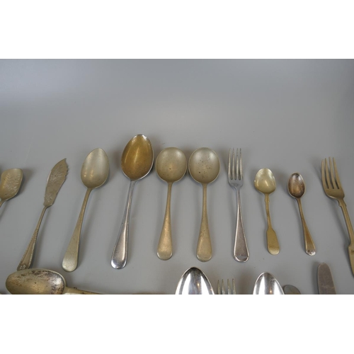 216 - Quantity of silver plate flatware