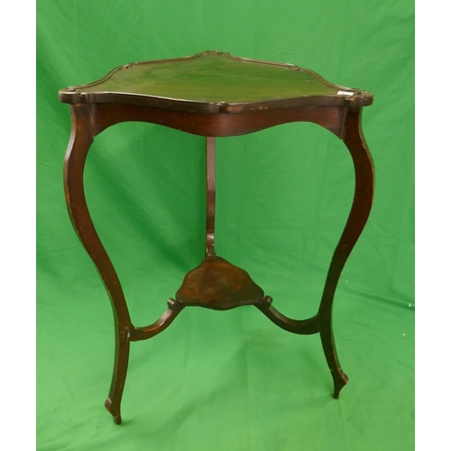 217 - 2 tier mahogany occasional table