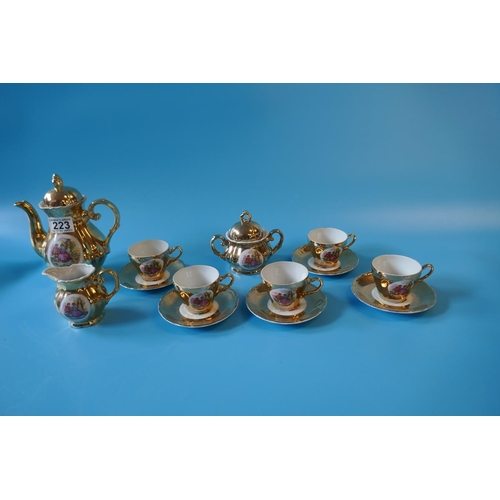 223 - Gilt tea service - Versailles