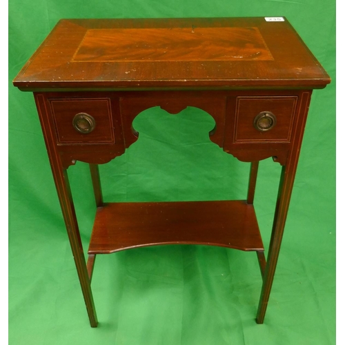 235 - Art Nouveau inlaid mahogany side table