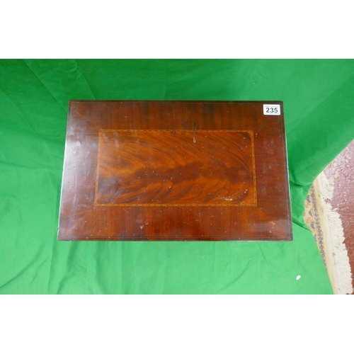 235 - Art Nouveau inlaid mahogany side table