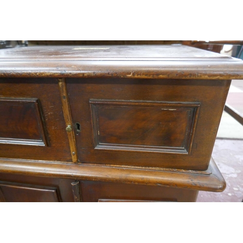 238 - Antique mahogany collectors chest - Approx size W: 53cm D: 40cm H: 66cm