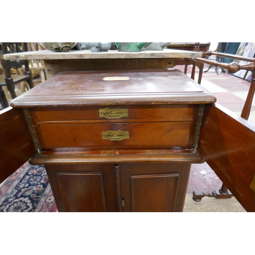 238 - Antique mahogany collectors chest - Approx size W: 53cm D: 40cm H: 66cm