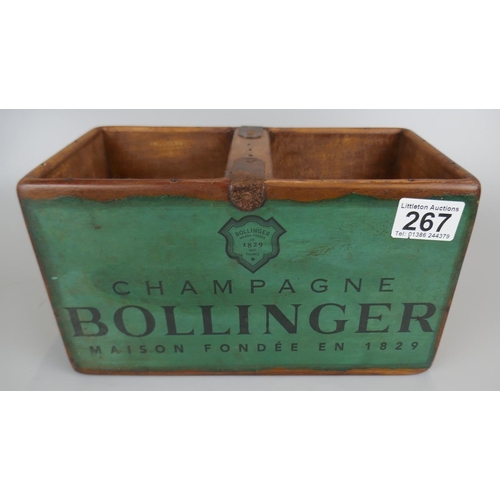 267 - Champagne advertising storage box