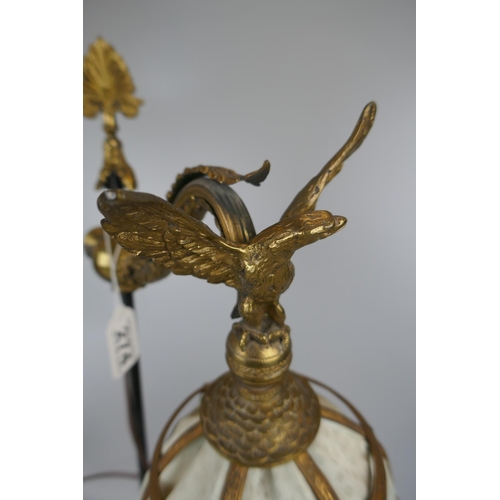 274 - Interesting Victorian brass lamp