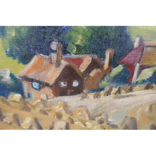 276 - Oil on canvas rural scene - Approx IS: 61cm x 51cm