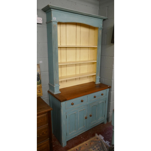 277 - Painted pine dresser - Approx size W: 107cm D: 47cm H: 207cm