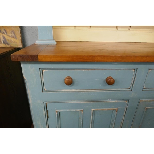 277 - Painted pine dresser - Approx size W: 107cm D: 47cm H: 207cm