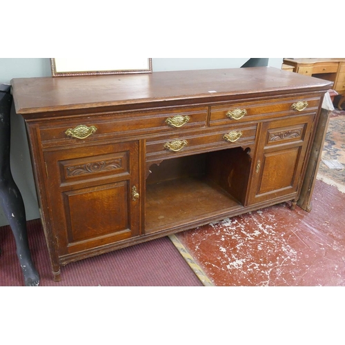 324 - Antique mahogany sideboard - Approx size W: 183cm D: 60cm H: 96cm