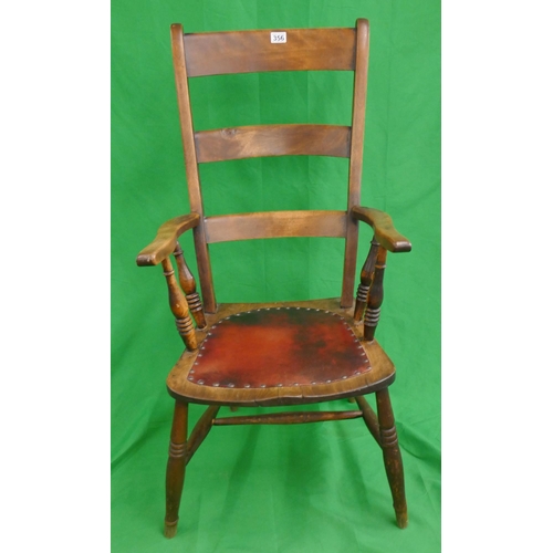 356 - Antique country house armchair