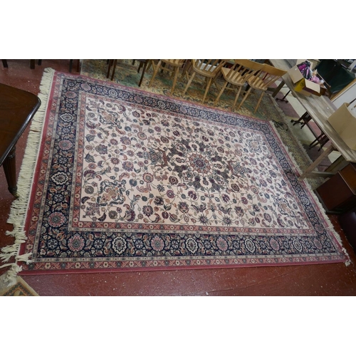 363 - Large Keshan rug - Approx size: 355cm x 250cm