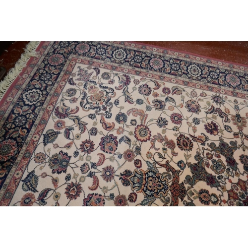 363 - Large Keshan rug - Approx size: 355cm x 250cm