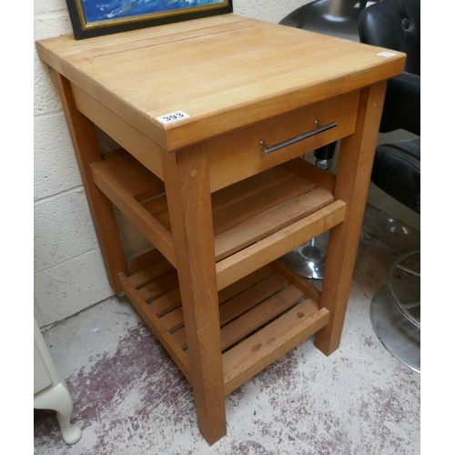 393 - Painted beech kitchen island