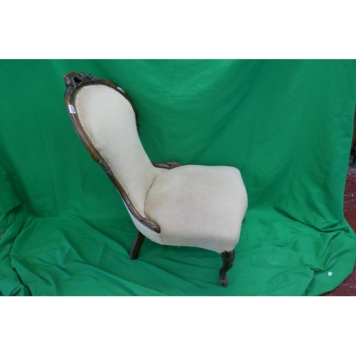 427 - Victorian mahogany framed nursing chair