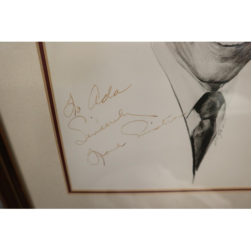 76 - Signed Frank Sinatra picture - To Ada, Sincerely Frank Sinatra - Approx IS: 19cm x 24cm