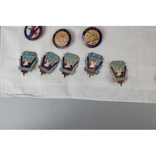 88 - Vintage enamel Butlin's badges to include pre-war