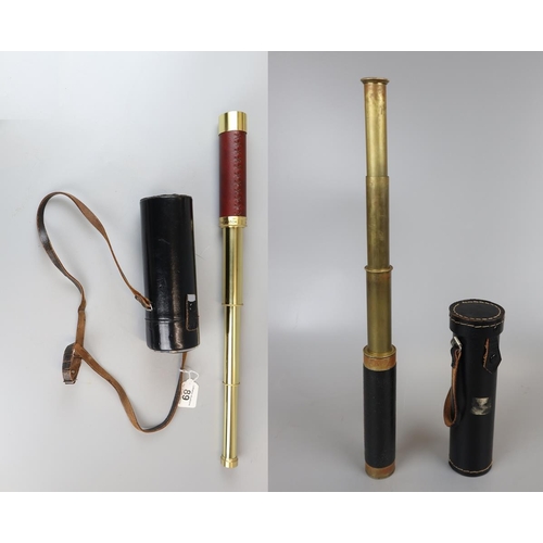 89 - 2 brass telescopes