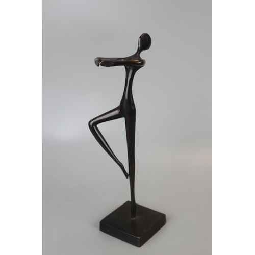 94 - Bronze of a dancing lady - Approx height 27.5cm