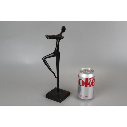 94 - Bronze of a dancing lady - Approx height 27.5cm