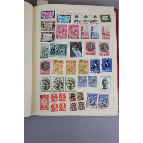 95 - Stamps - Heavily populated stamp album - All world