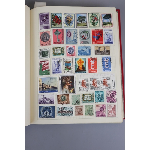 95 - Stamps - Heavily populated stamp album - All world