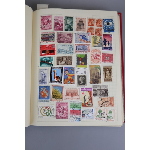 95 - Stamps - Heavily populated stamp album - All world