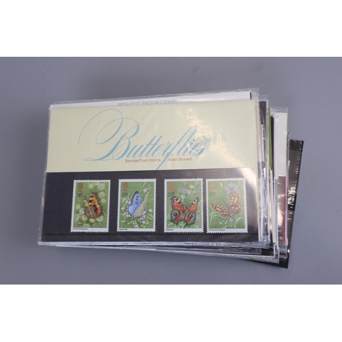 99 - Stamps - GB decimal presentation packs (Approx 60) plus mini sheets, booklets etc.