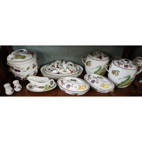 131 - Collection of Royal Worcester Evesham pattern