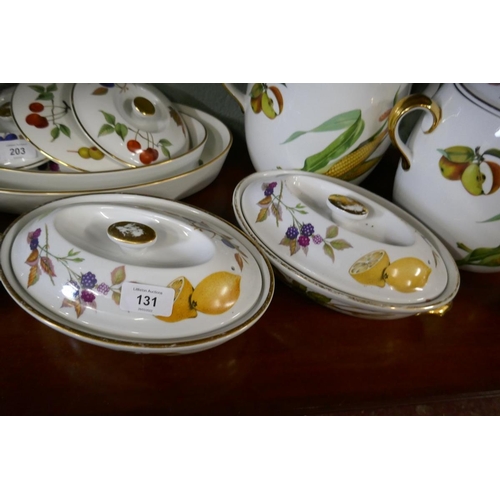 131 - Collection of Royal Worcester Evesham pattern