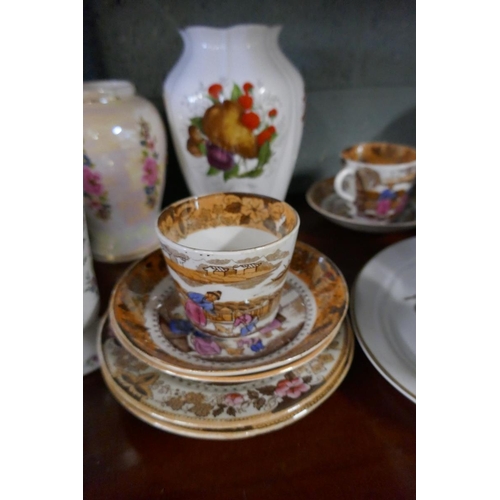 132 - Collectables to include Royal Worcester and Ainsley together with a collection of thimbles