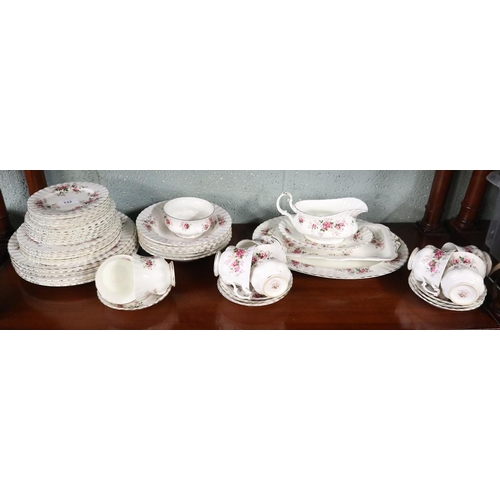 133 - Royal Albert Lavender Rose pattern dinner/tea service - 50 piece