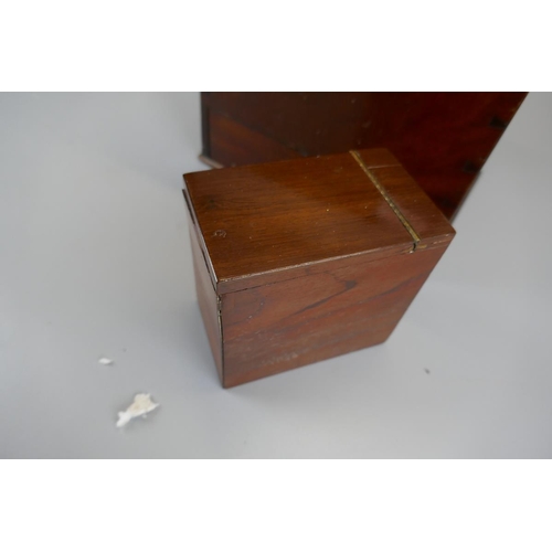 138 - Small unusual mahogany box