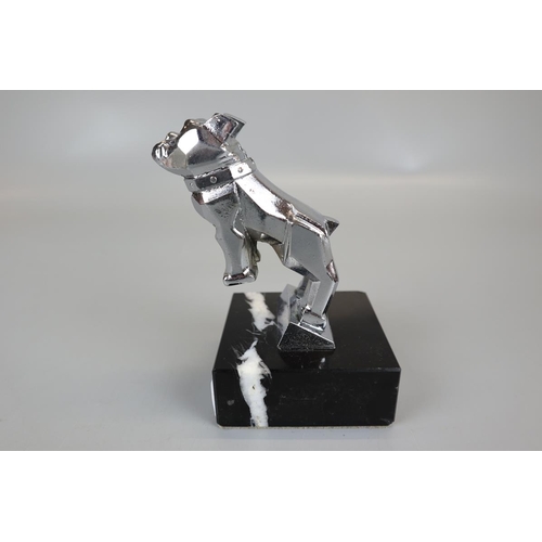 148 - Mack bulldog mascot on marble base