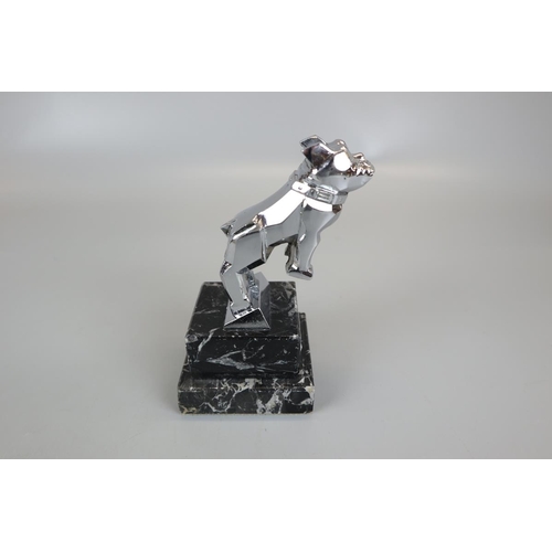 149 - Mack bulldog mascot on marble base